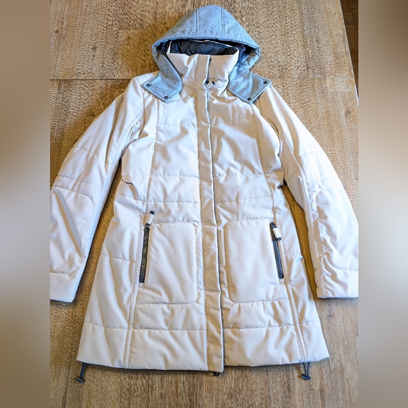 FRAUENSCHUH Marisa Luxury Gold Padded Hooded Winter Ski Snow Jacket Size M (2) - Picture 4 of 16